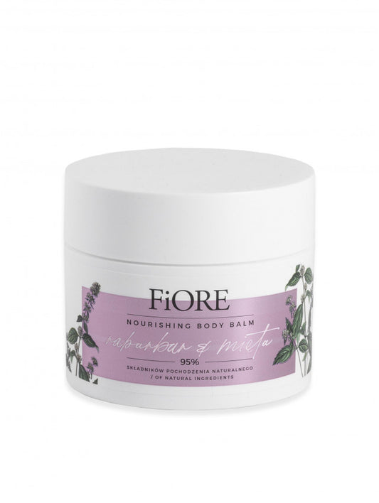 Baume naturel nourrissant pour les jambes et le corps RHUBARBE & MENTHE BODY BALM Fiore