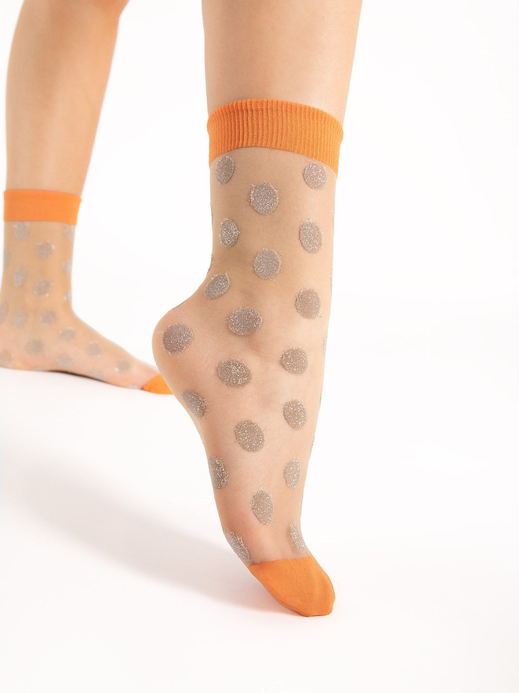 Chaussettes Fame à pois dorés Fiore