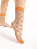 Chaussettes Fame à pois dorés Fiore