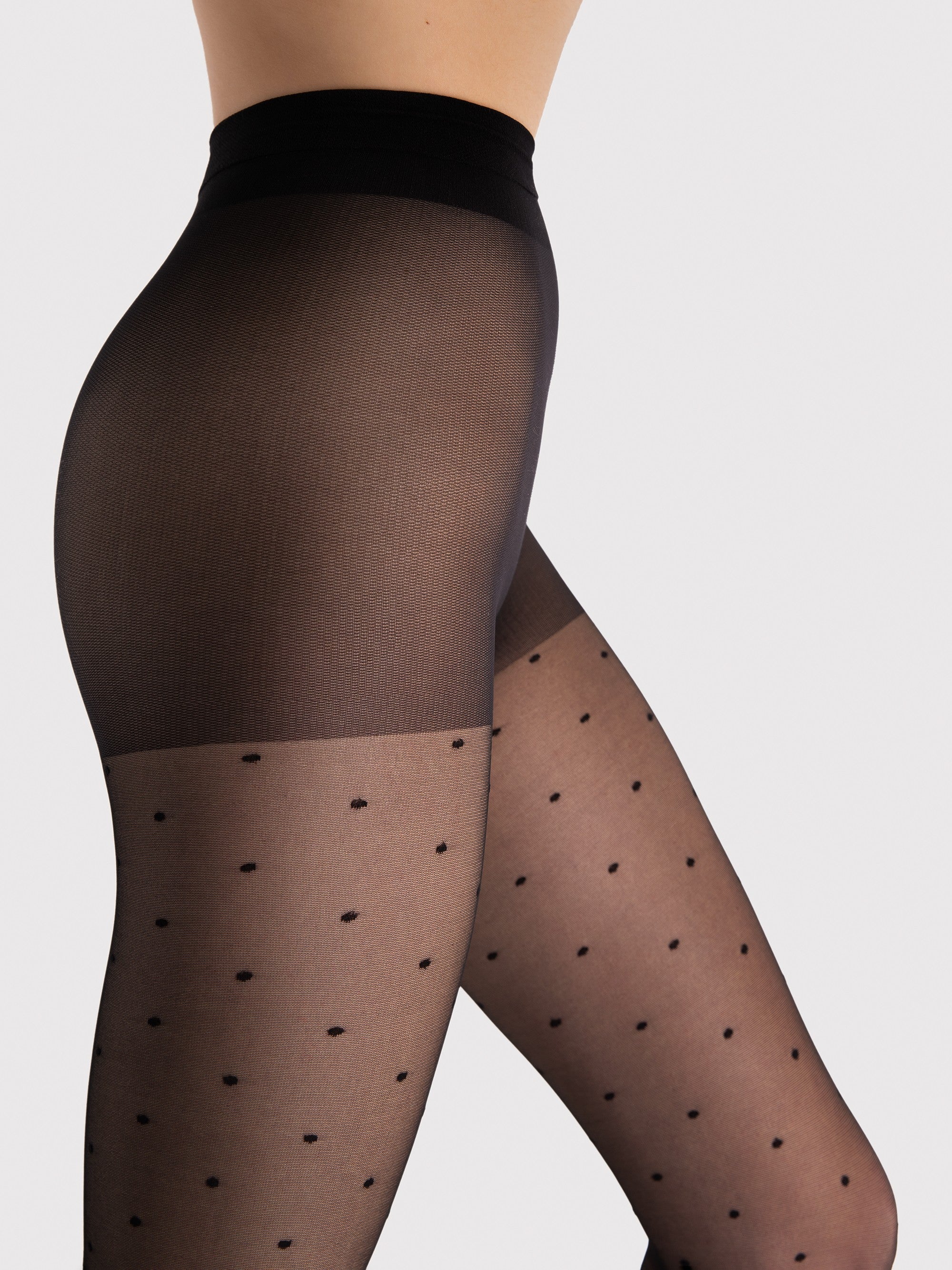 Collant fantiaise à pois Kim 15 Den - Sofemme