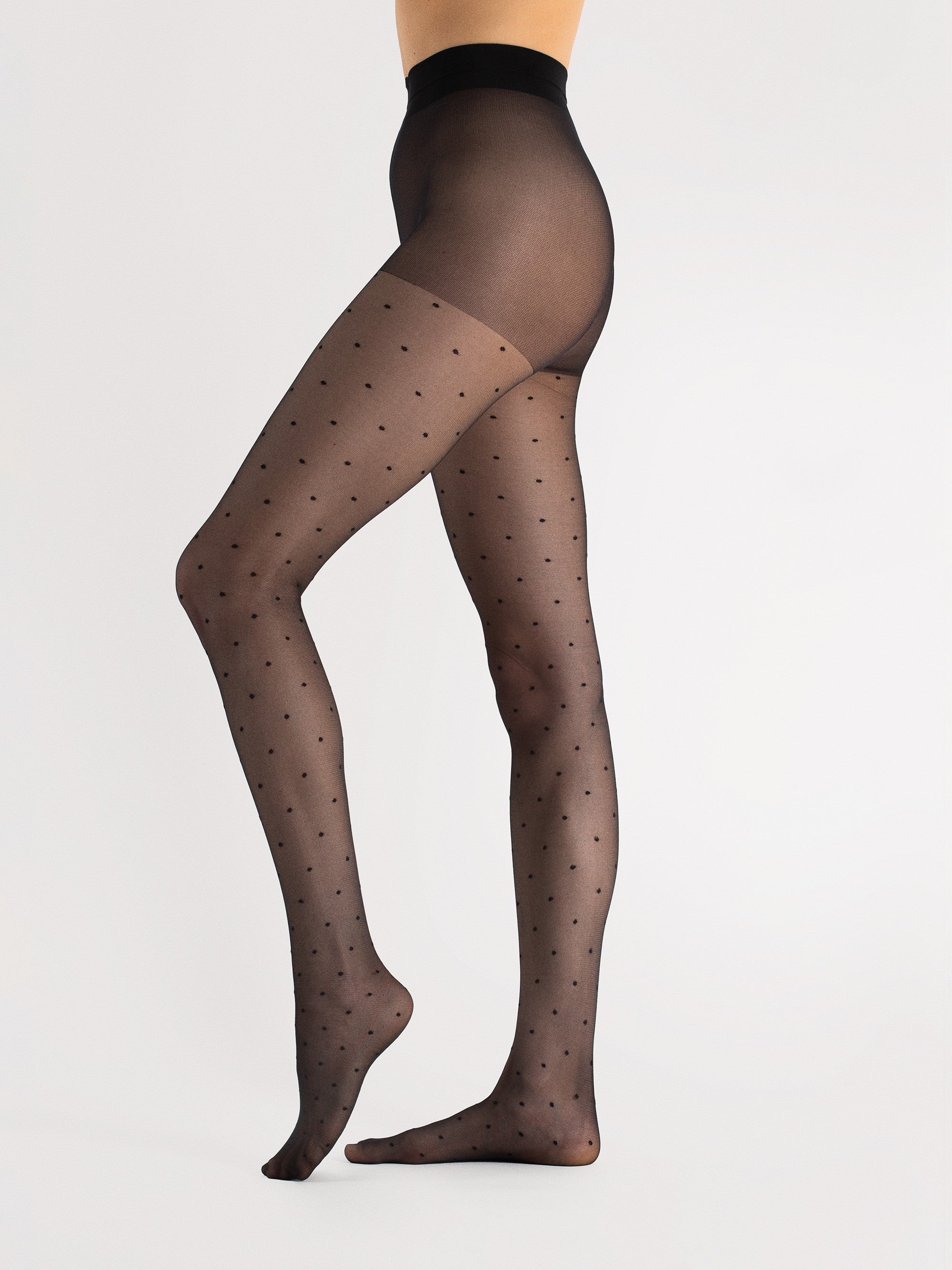 Collant fantiaise à pois Kim 15 Den - Sofemme