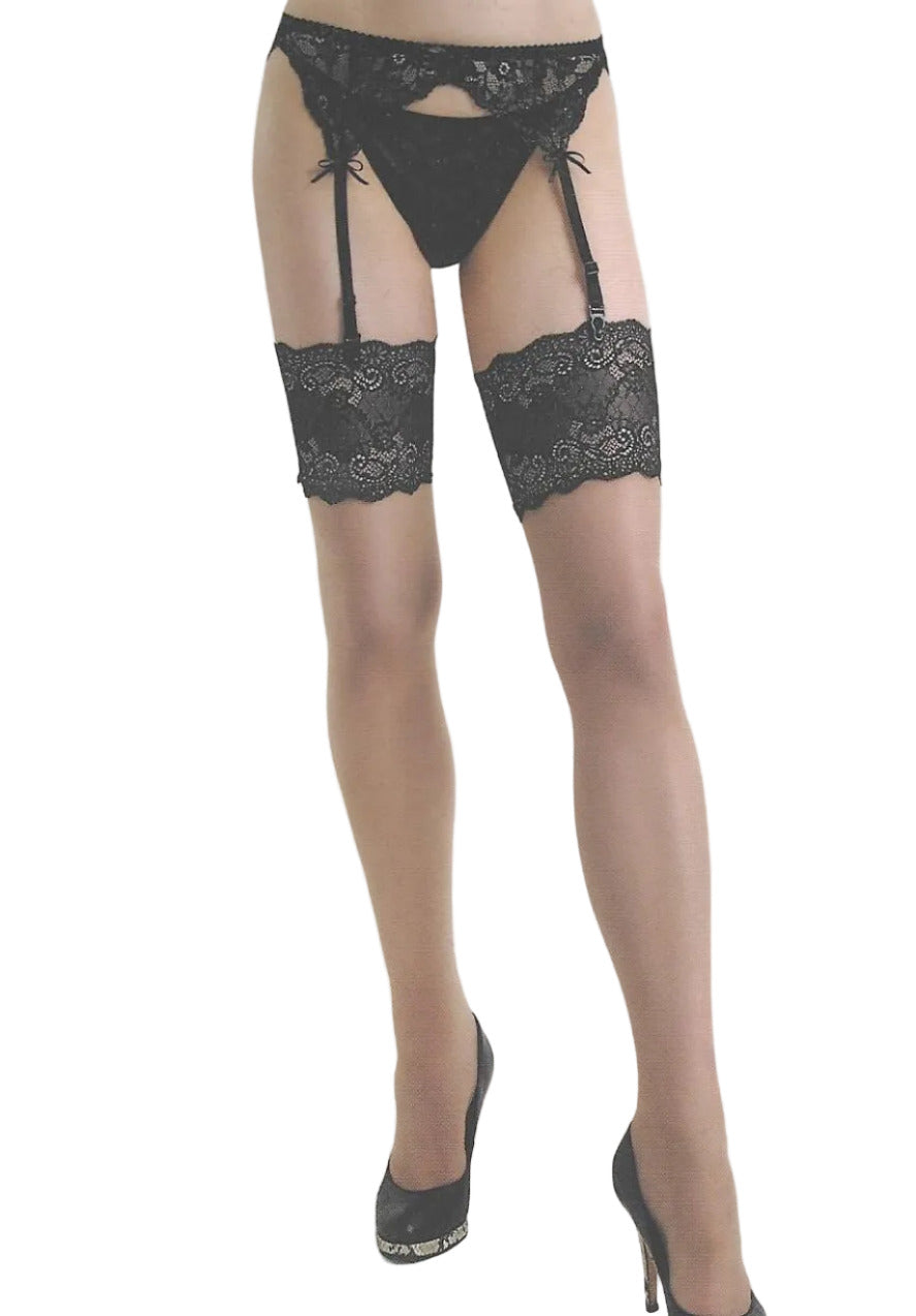 Bas autofixants dentelle ADRIANA 20 Den Legg Story Legg Story