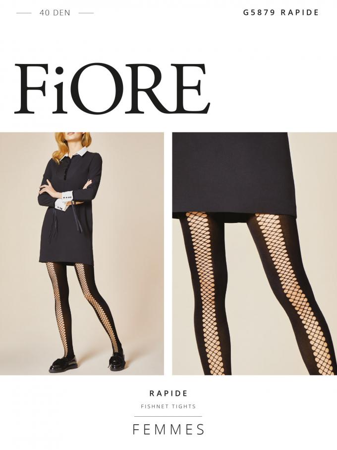 Collant opaque et résille Rapide FIORE