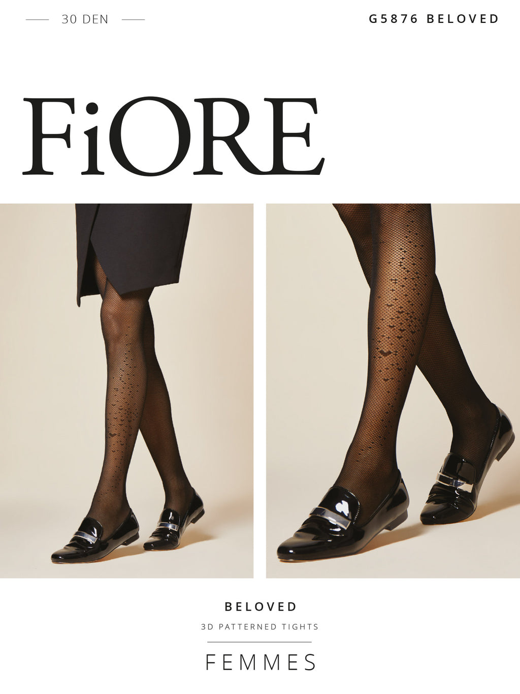 Collant fantaisie Beloved 30 DEN - Fiore