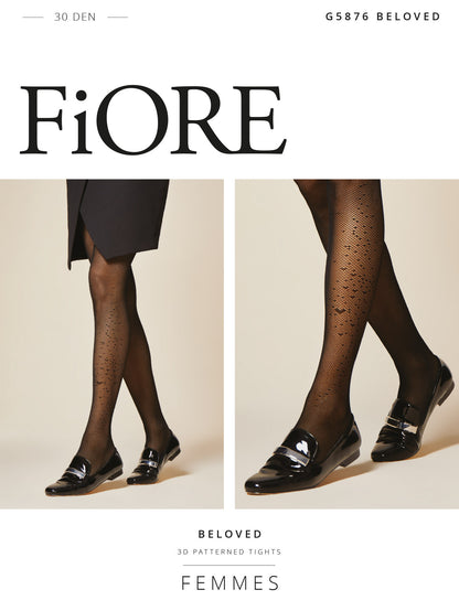 Collant fantaisie Beloved 30 DEN - Fiore