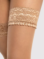 Bas autofixants voile 8 deniers noir EDITH fiore
