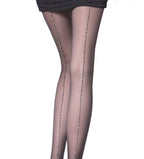 Collant couture arrière argentée EST