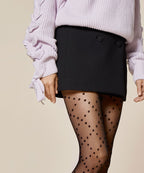 Collant à pois en croisillons WEAVE