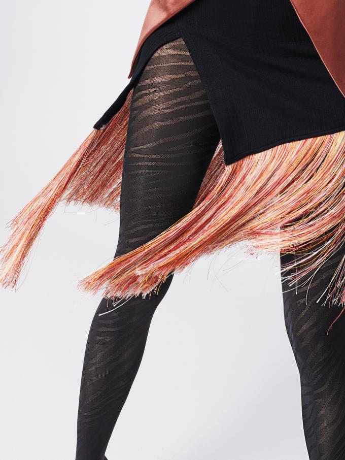 Collant effet zébré Zadie de FIORE