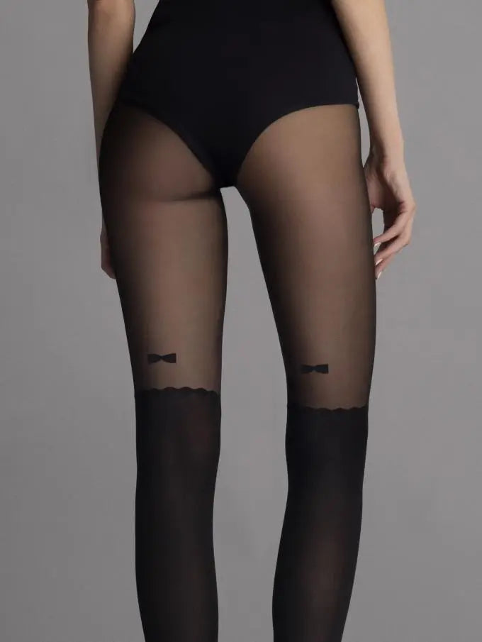 Collant cuissarde - Vintage BOW Fiore fiore