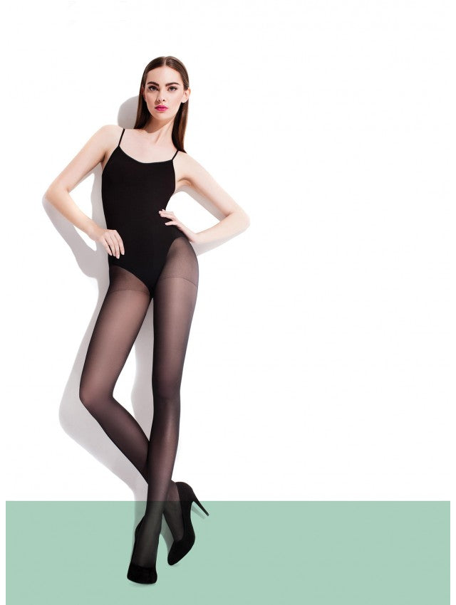 Collant voile noir 40 deniers NINA Fiore