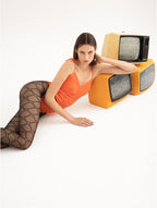 Collant motif chaine 30 deniers UNCHAINED Fiore